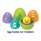 Find The Chick in Egg Nesting Toy - Helps in Motor Skills & Early Development Montessori Toy Games for Toddlers 1+ Years